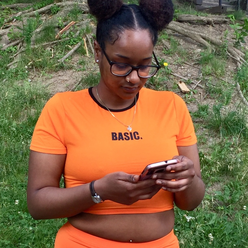 Basic open back Crop top